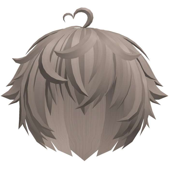 ♡ cute kawaii messy heart boy hair 🐹 milktea