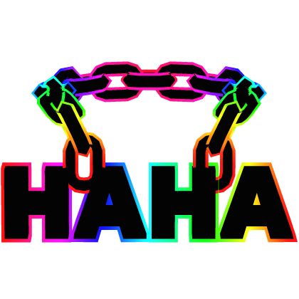 Cartoony Rainbow Haha Chain Roblox item