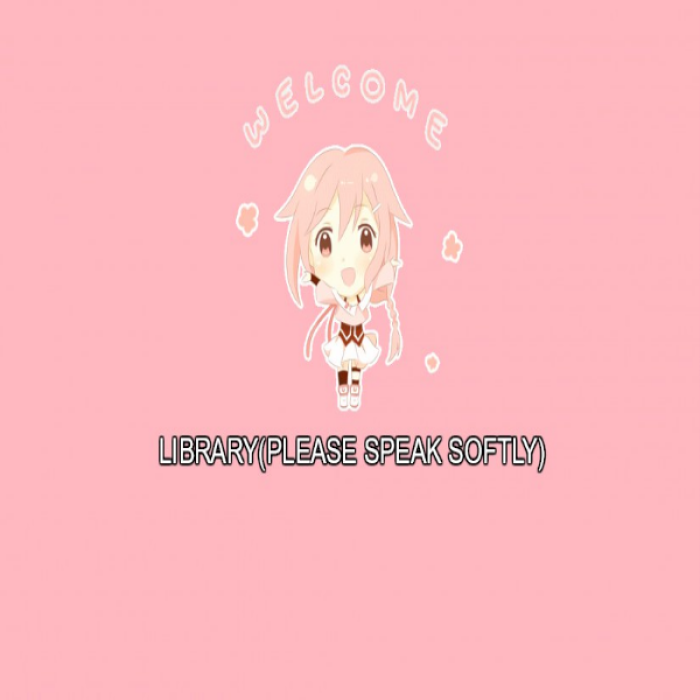 Kawaii Library Sign Roblox decal