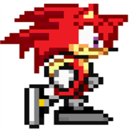 Red Pixel Sonic Roblox decal