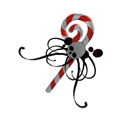 scary sweet skull candycane