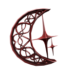 Ruby Moon Hairpin