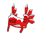 Snowy Christmas Coca Cola Fizzy Valk