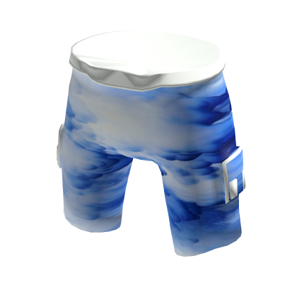 Blue & White Cloud Shorts thumbnail