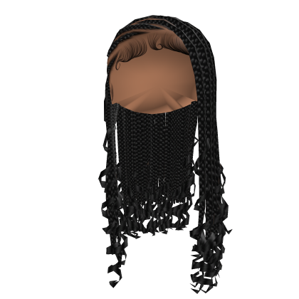 Fulani Lemonade Braids W/ Curls [Black] Roblox item