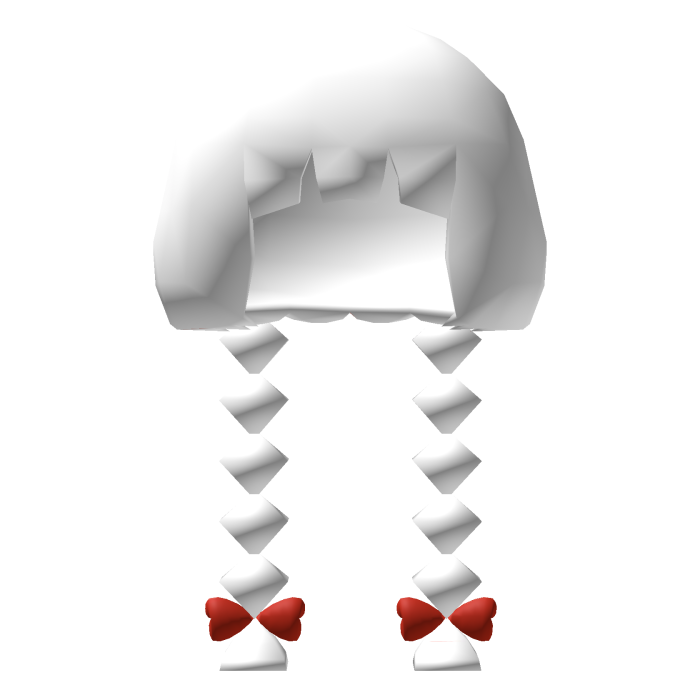 Low Poly Jelly Fish Pigtails White