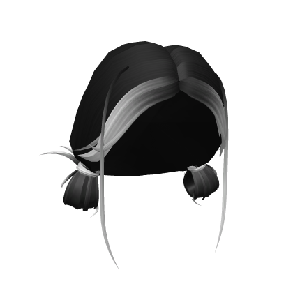 Y2K Pigtails in Black/White Roblox item