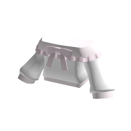 ♡ Cute White Sweater With Bow thumbnail