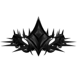 Black Spiky Crown
