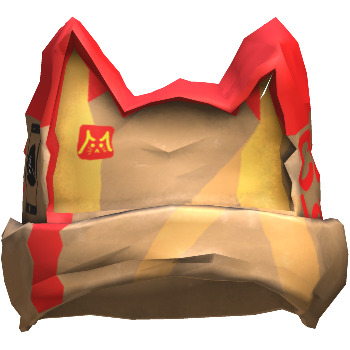 Fast Food Bag Kitty Hat