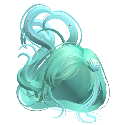 Windy Tropical Mermaid Hair Light Aqua Roblox NoFilter