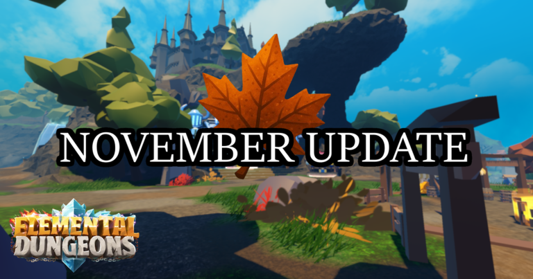 NOVEMBER UPDATE! 🍂