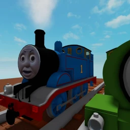drive blue choo choo of a cliff icon