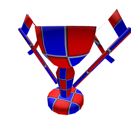 Red & Blue Checkered Trophy