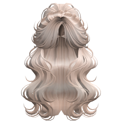 Crimped Wavy Empress Ponytail Platnium