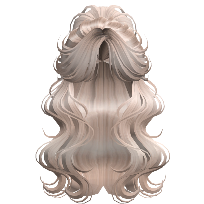 Crimped Wavy Empress Ponytail Platnium