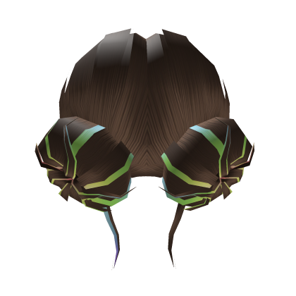Brown Pride Double Buns Roblox item