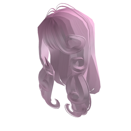  Pink Cute Long Curly Swirl Hair 