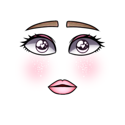 Eerie Makeup™ || Pink Glitter Tears Roblox decal