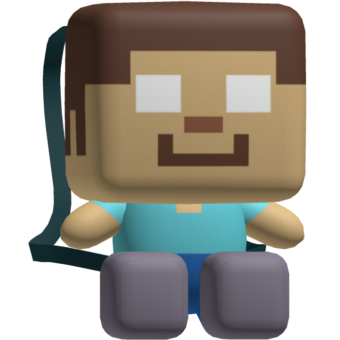Herobrine Steve Pixel Plush [3.0]