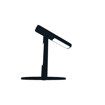 black lamp light decor 