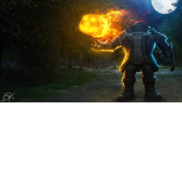 headless horseman and Korblox Deathspeaker ugc