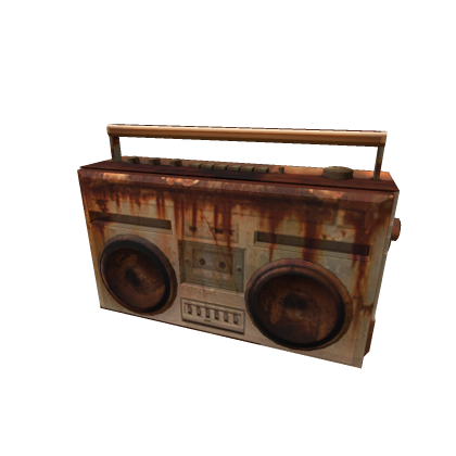 Old rusty radio/boombox