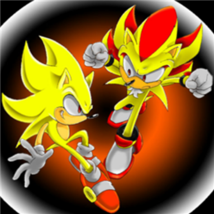 Super sonic vs super shadow Roblox decal