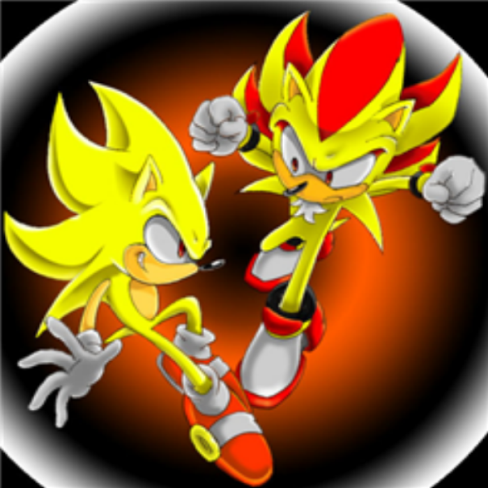 Super sonic vs super shadow Roblox decal