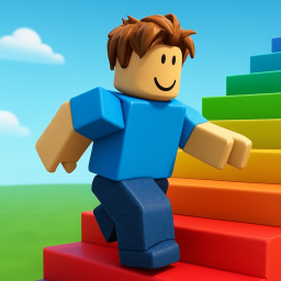 Easy Rainbow Parkour Obby