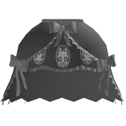 Gray Victorian bustle Overskirt 