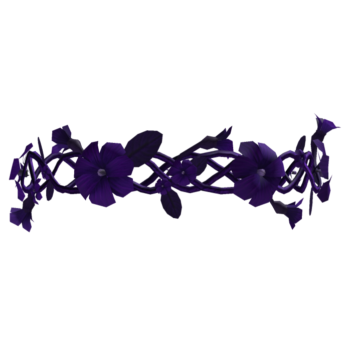 Purple Flower Crown Tiara 