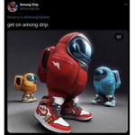 get on among drip