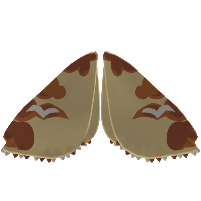 Yellow and Brown Moth Wings