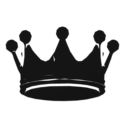 White Cartoony Crown Roblox item