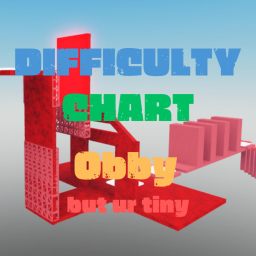 Difficulty Chart Obby But ur tiny!!! (HARD)