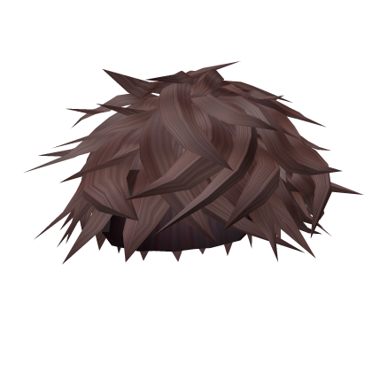 💯 Messy Anime Boys Emo Hair (Brown) Roblox item