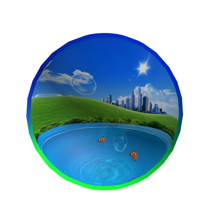 Frutiger Aero World Head Eco City 🌍  Roblox item