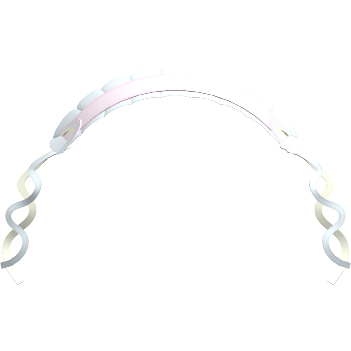 ♡ cute rainbow flowy ribbon headdress