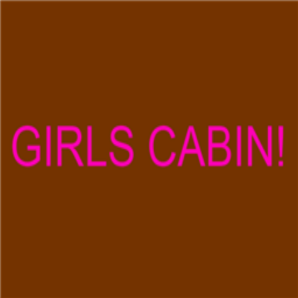 girlscabin sign Roblox decal