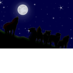 Blue Moon wolf pack