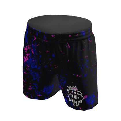 Y2K Neon Paint Splatter Shorts 🎨 thumbnail