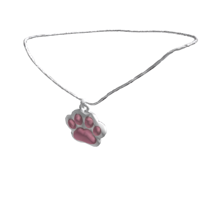 White Paw Necklace