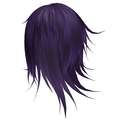 Purple Emo Vkei Windy Long Model Hair 74. 