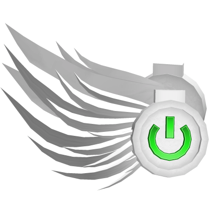 Frutiger Aero Angel Wing Headgear Green Roblox item