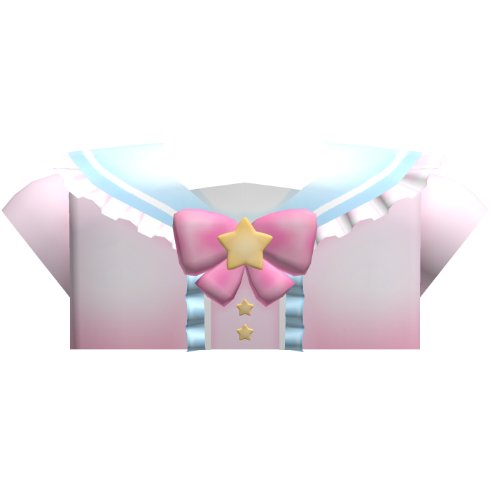 kawaii pink star sailor top