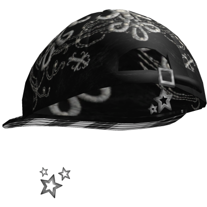Y2K Black Cap with Stars