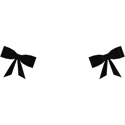 Cute Black Waist Bows