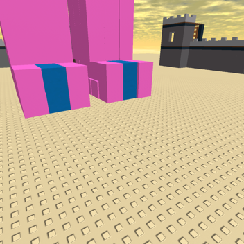 Destroy the giant purple meatball man!