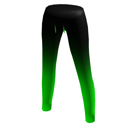Sport Pants Fade Black Green Halloween Hacker